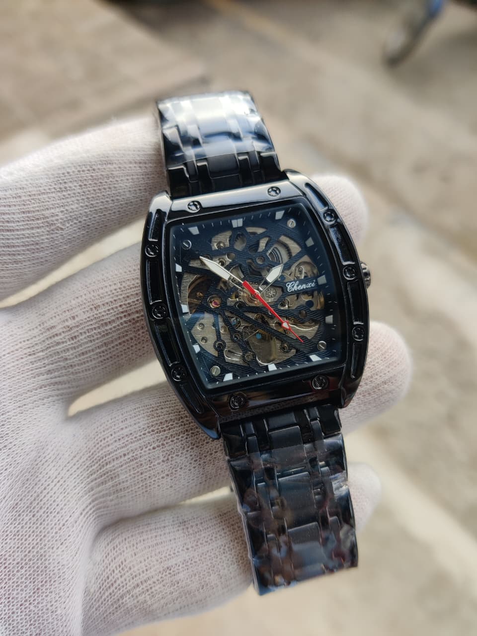 CHENXI Skeleton Dial Automatic Watch