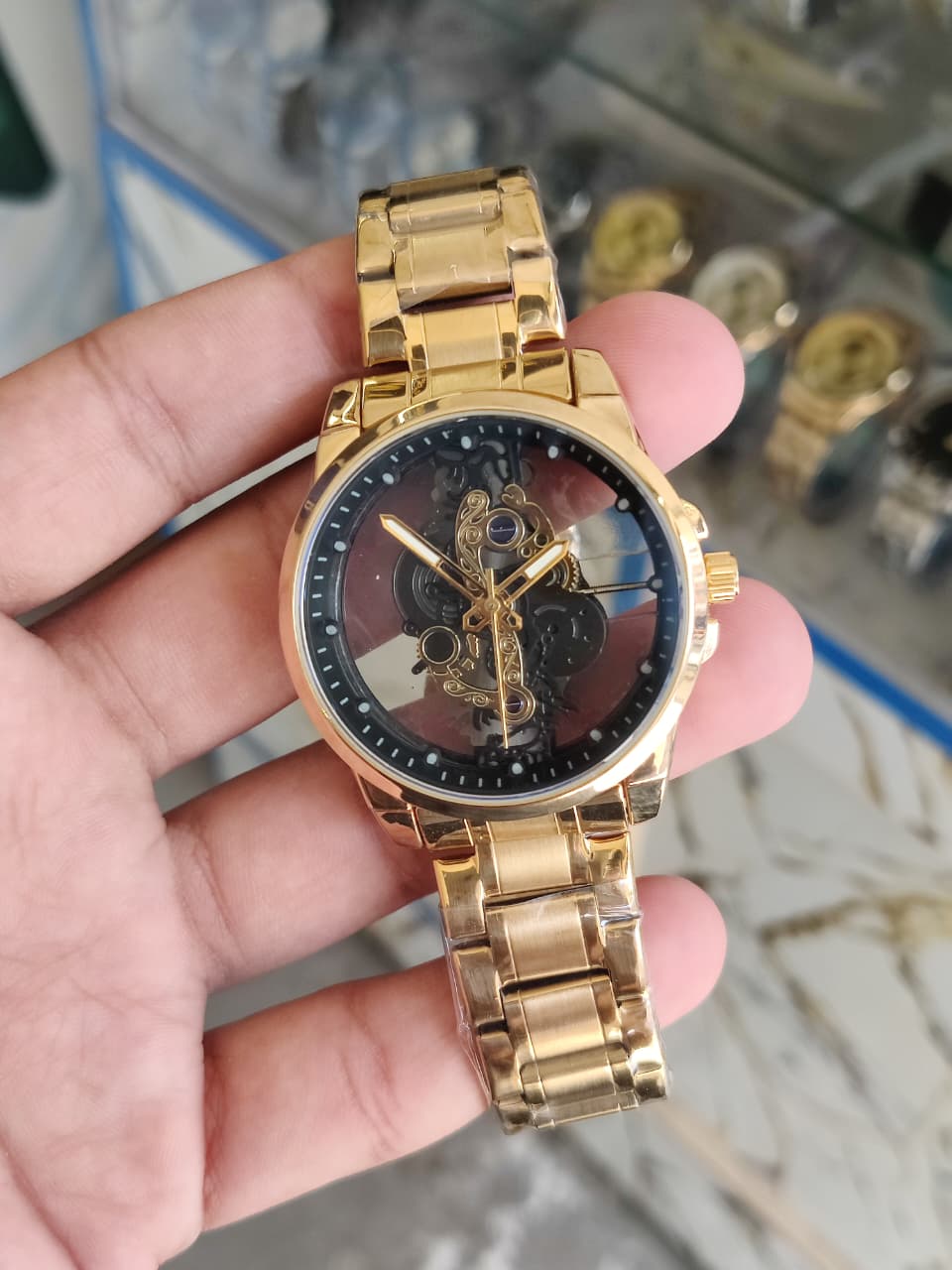 Skeleton Dial Men's Watch - Image 2