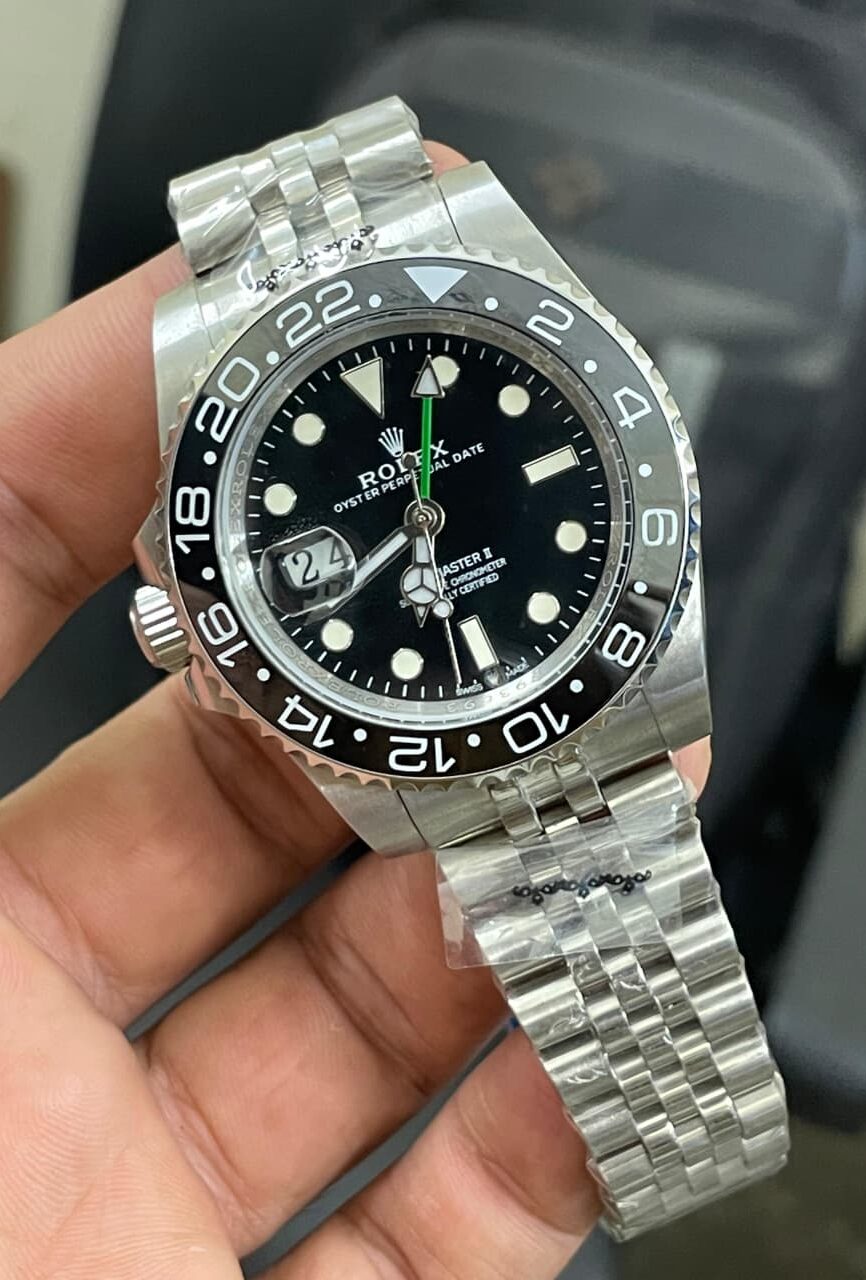 GMT-Master II Bruce Wayne Left-Hand Steel Jubilee Watch