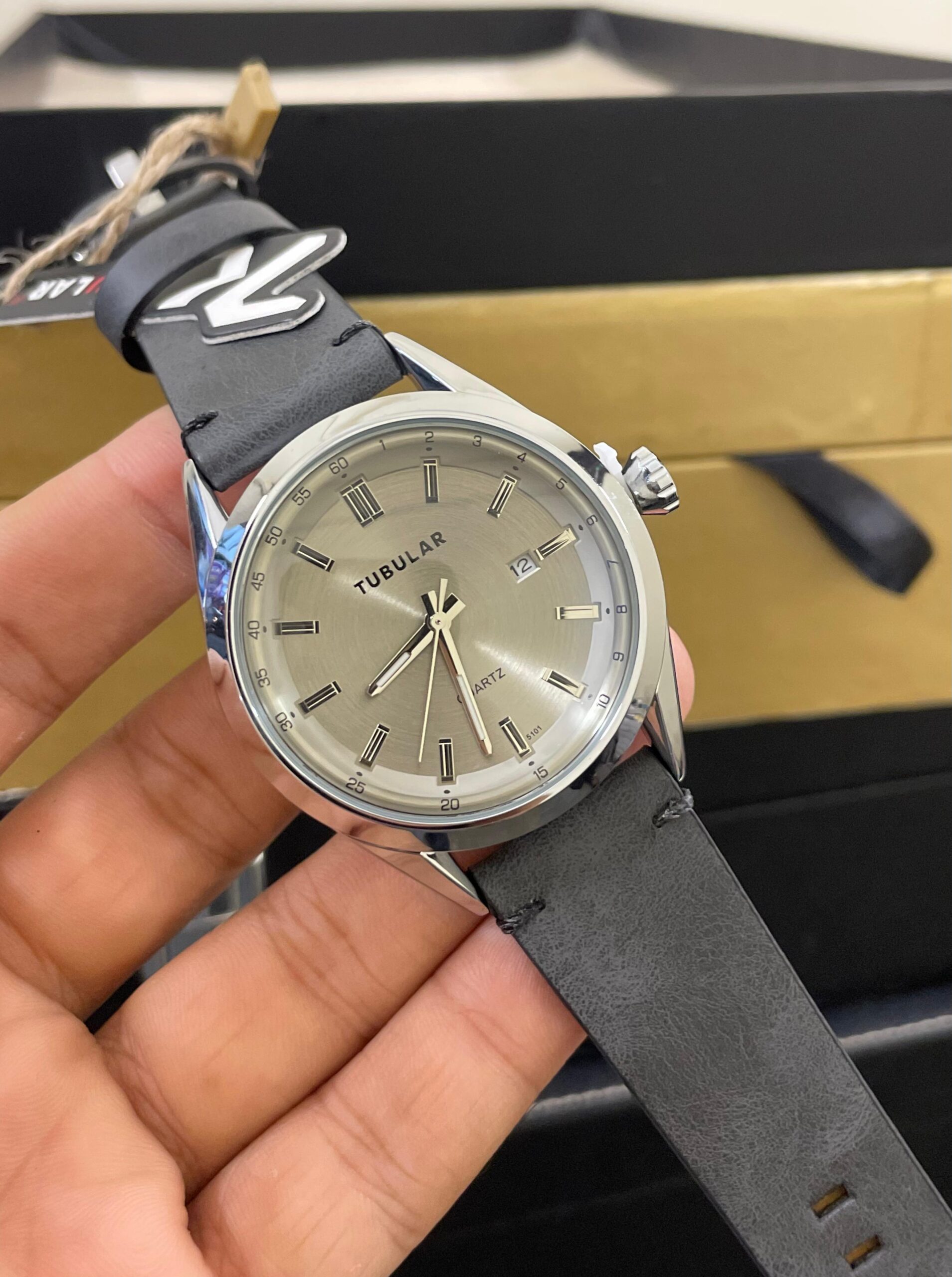 Tubular Premium Leather Watch - Image 3