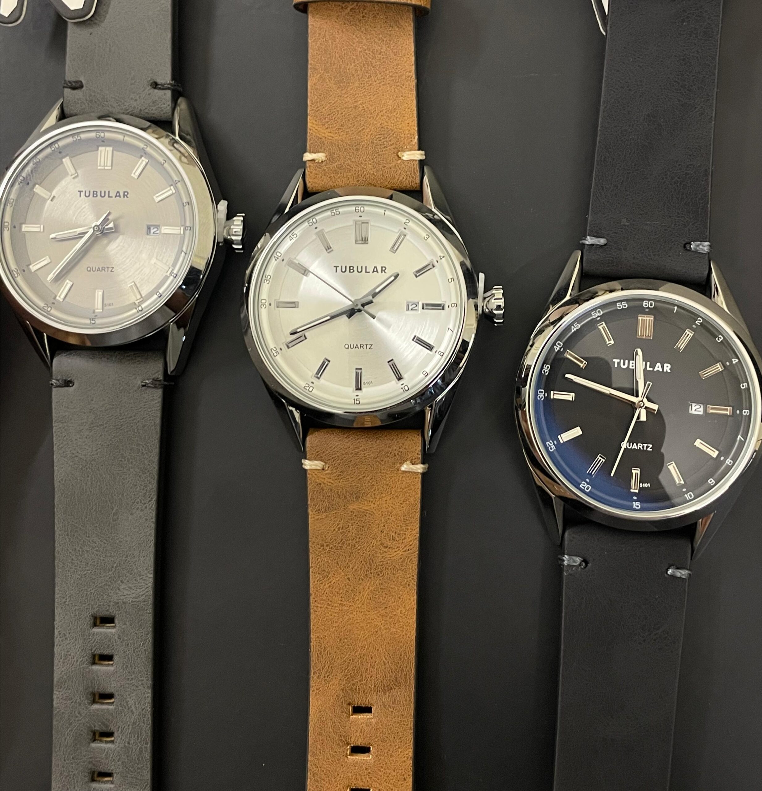 Tubular Premium Leather Watch