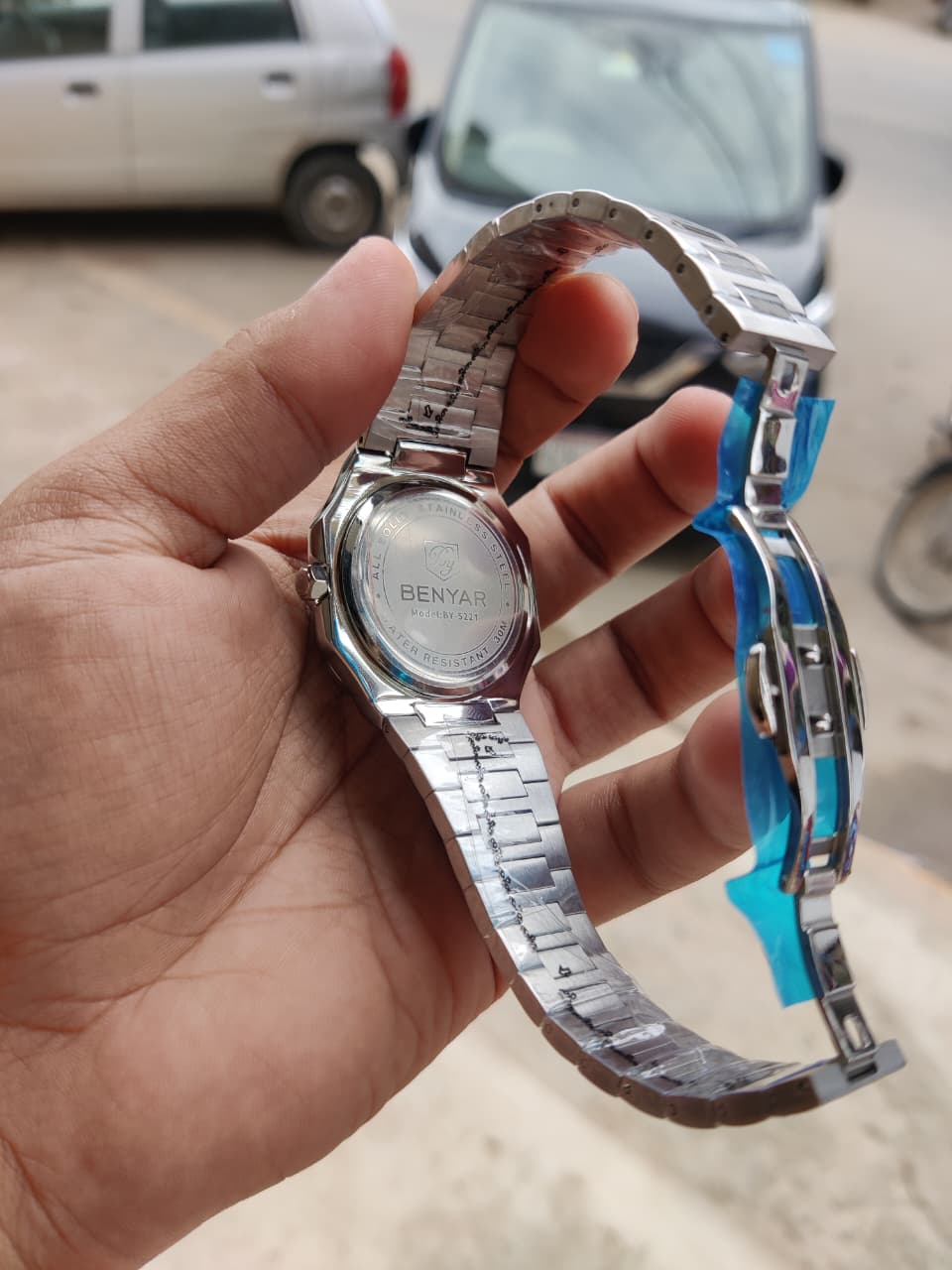 BENYAR Men's Square Quartz Watch - Image 3