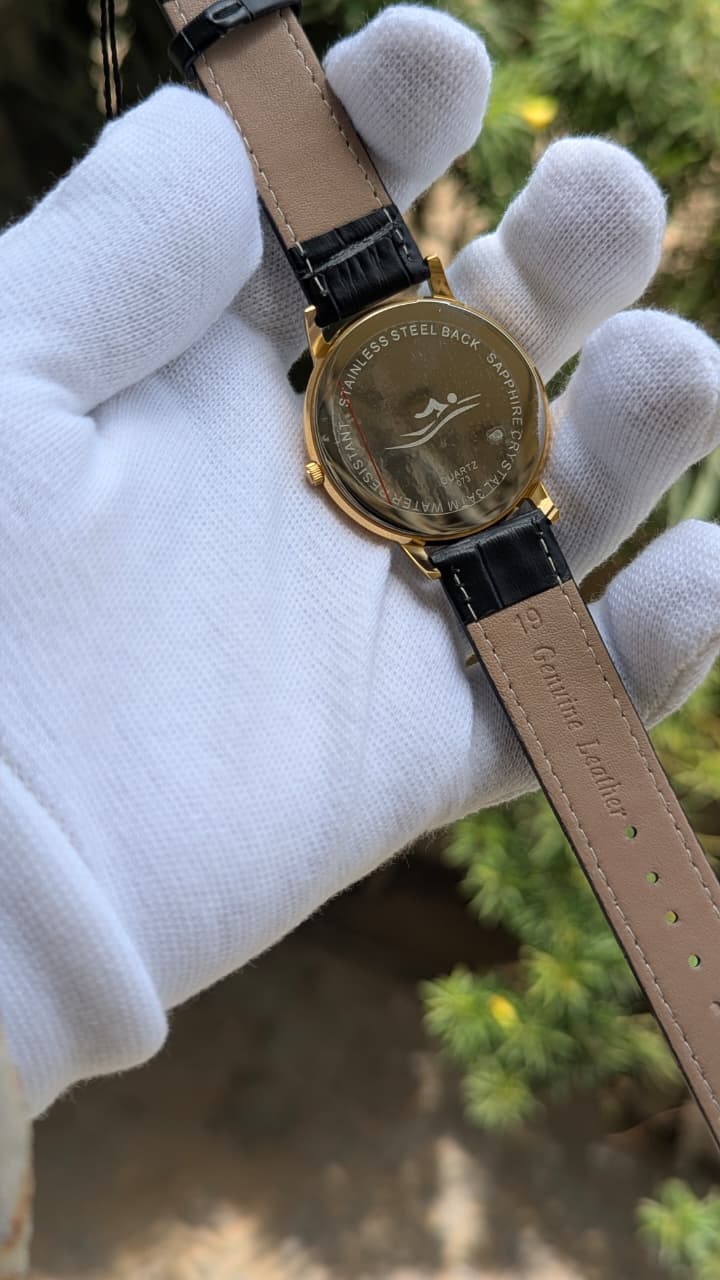 Poedagar Black Stripe Original Men's Watch - Image 4