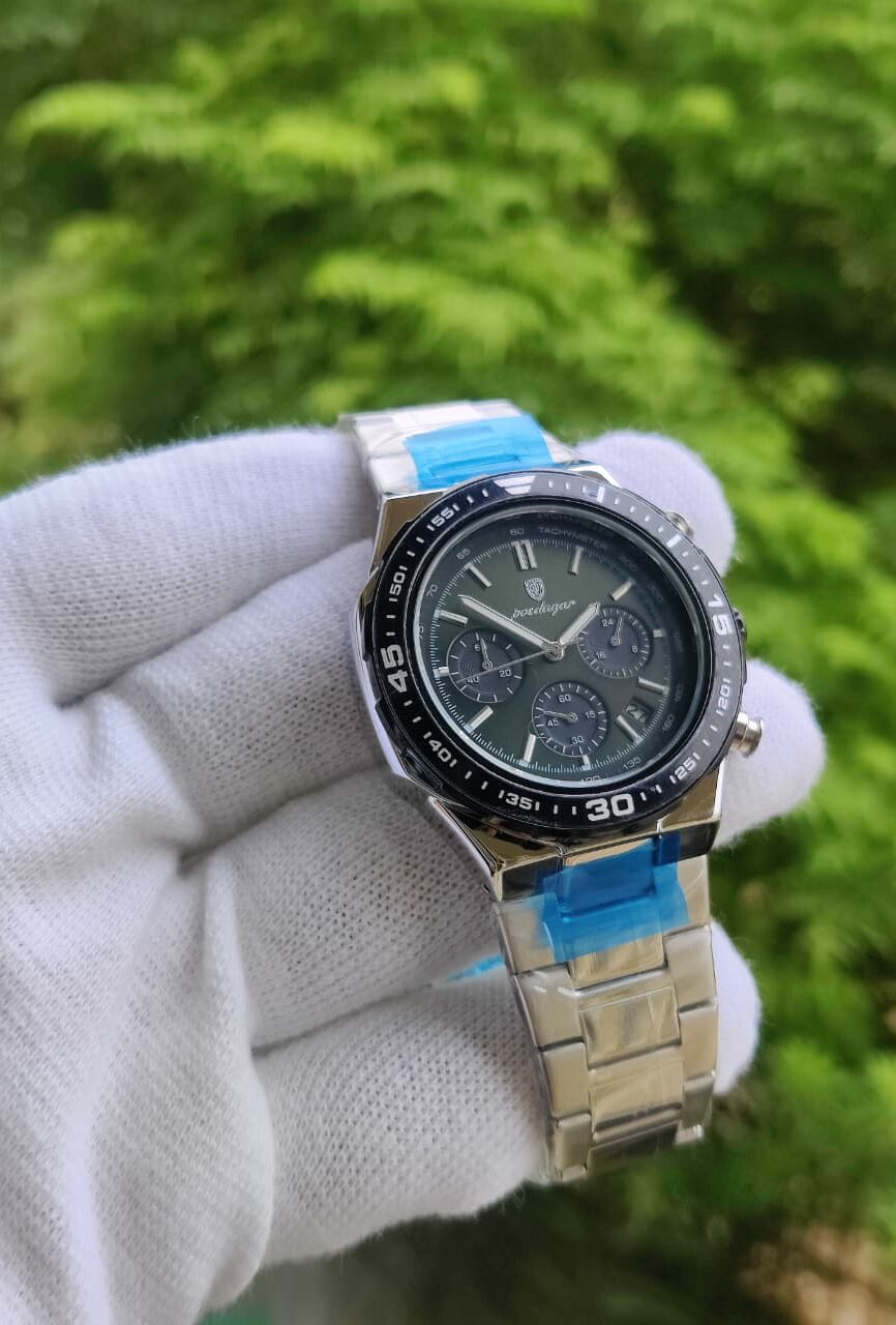 Poedagar Silver Metal Original Men's Watch