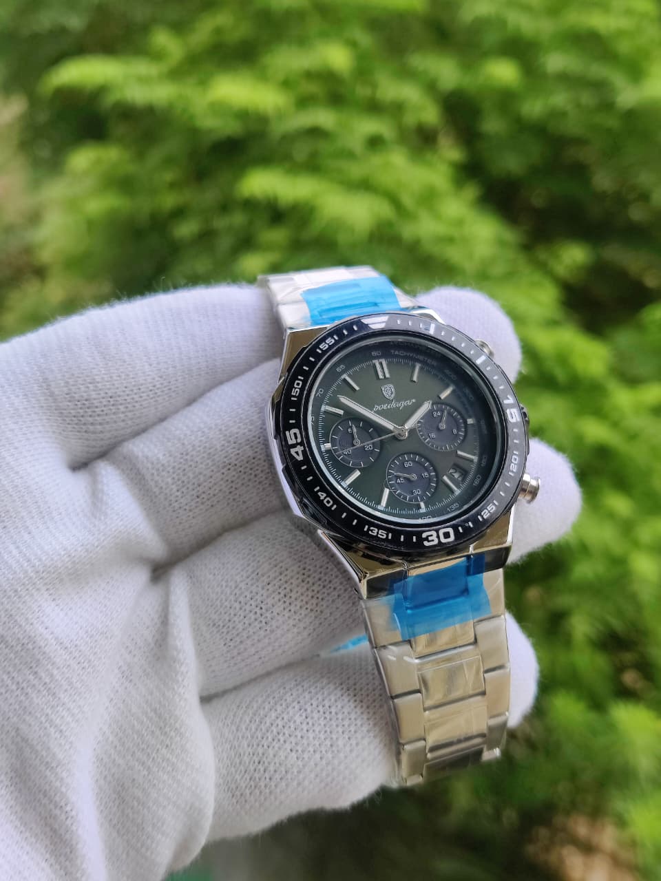 Poedagar Silver Metal Original Men's Watch